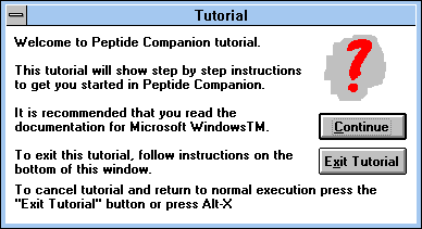 Figure 1: Screen Capture of 
Tutorial Pop-up Window